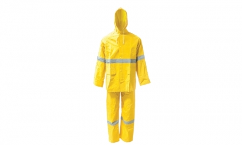 SAFEGUARD RW13 YELLOW RAINSUT WITH REFLECTIVE